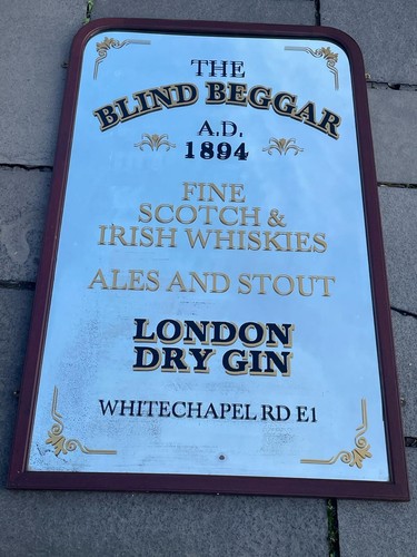 Antique sign written pub - antique,