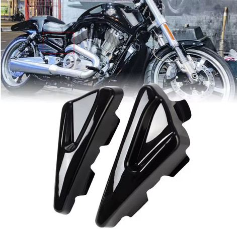 Gloss black side panels for