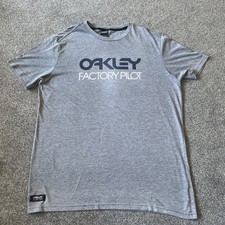 Oakley Factor Pilot Men's Grey  T-Shirt Size Large Measurements In Photos