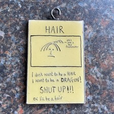 Edward Monkton 2003 Pendant “ Hair “