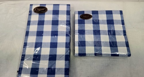 Caspari napkins blue white - blue,