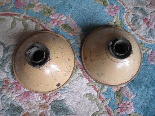 Vintage metal industrial lamp - metal,