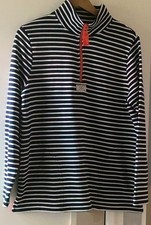Ladies Joules blue and white stripped Jumper uk size 12- CG I11