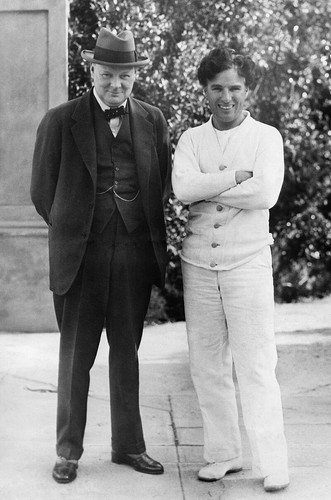 Winston churchill with charlie - winston,