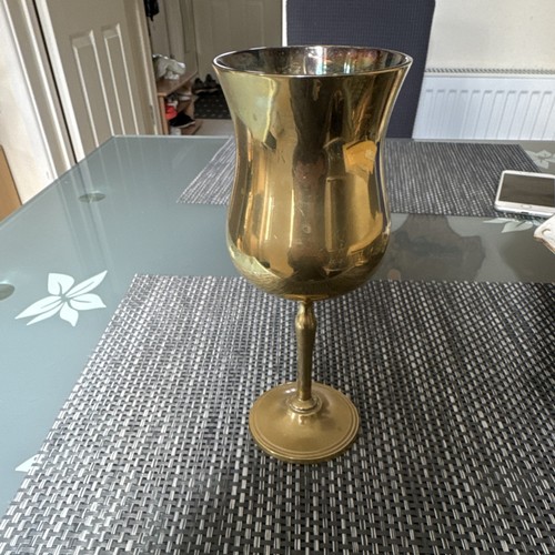 Plain silver plate goblet - silver,