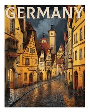 Charming German Street Scene