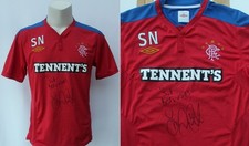 2011-12 Steven Naismith Worn & Signed Rangers Training Shirt with COA (24757)