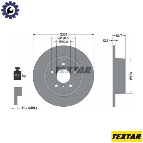 Brake disc 92095203 for - disc,