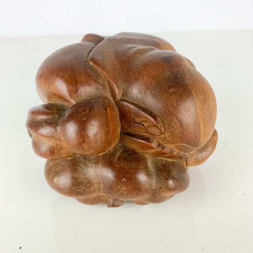 Vintage hand carved yogi man - vintage,