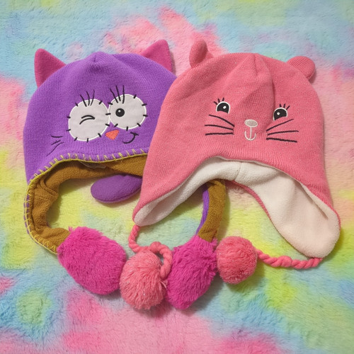 Cat kitten beanie hats winter - cat,