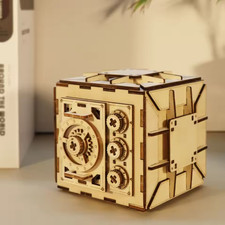 3D Wooden Puzzle DIY Locker