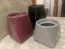 3 small vases plant pots