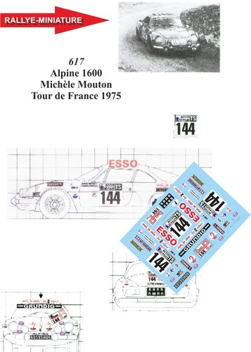 Decals ref 0617 alpine - 0617,