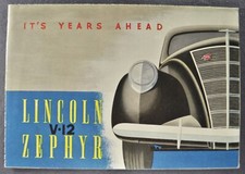 1937 lincoln zephyr - lincoln, brochure