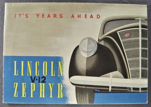 1937 lincoln zephyr brochure - zephyr,