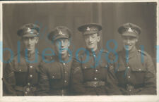 WW1 Army Pay Corps Corporals Soldiers Group photo studio Curtain background