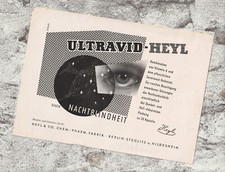 Heyl & Co. Chem. Pharm. Fabrik Berlin-Ultravid Heyl-brochure flyer-around 1960