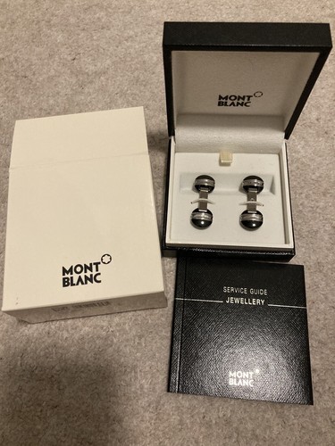 Mont blanc cufflinks steel - mont,