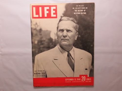 Life magazine marshal tito - magazine,