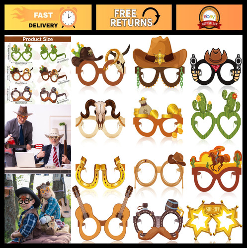 Pcs cowboy photo booth - photo,