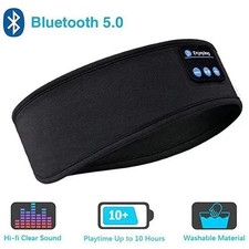 Wireless Bluetooth Headband Sleeping Eye Mask Headphones Headset Music Sports B