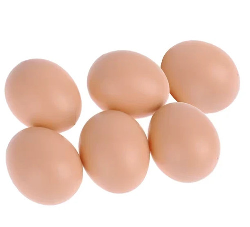 12x fake plastic eggs dummy - 6/12x,