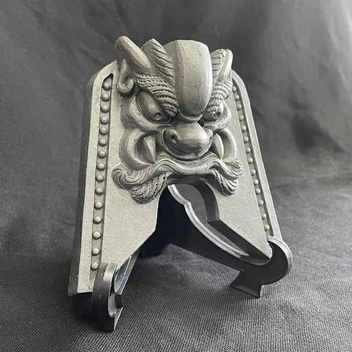 Japanese oni roof tile - roof, decor