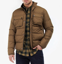 BARBOUR INTERNATIONAL TRANSMISSION THROTTLE BAFFLE QUILT JACKET S NEW WITH TAGS