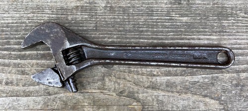 Vintage adjustable spanner - vintage,
