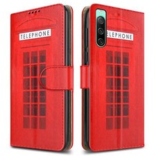 For Sony Xperia 10 IV 5G Case, Leather Wallet Magnetic Flip Stand Phone Cover