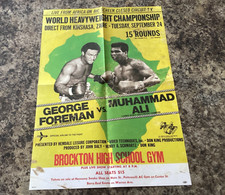 MUHAMMAD ALI RUMBLE IN THE JUNGLE COLOURED POSTER