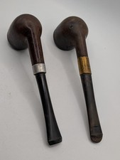 Two Antique Pipes Brass and EP