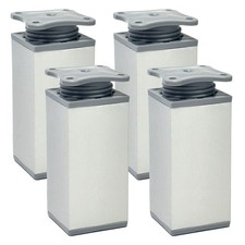 4x Furniture Leg Feet Square
