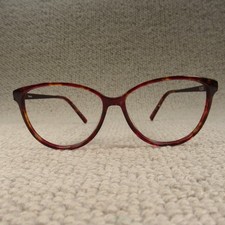 Specsavers Glasses Frames Flexi 5002368 Red Cat Eye Mottled Eyewear Spectacles
