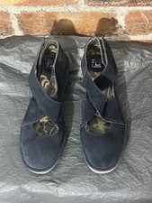 FLY BLACK SUEDE WEDGE SHOES