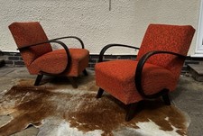 Pair of Halabala Art Deco armchairs model H410 original Condition UK Dealer