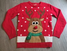 Boys Primark Reindeer Christmas Jumper Age 12-13 Years