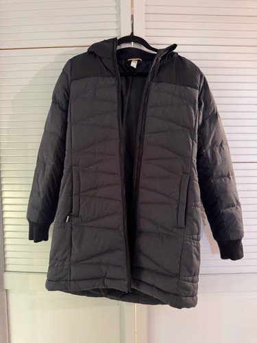 Lole black quilted hooded duck - black,