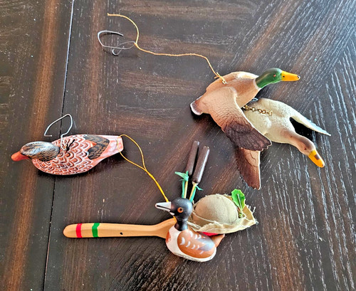 Duck christmas ornaments lot - duck,