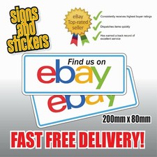 2 STICKERS "Find us" on EBAY