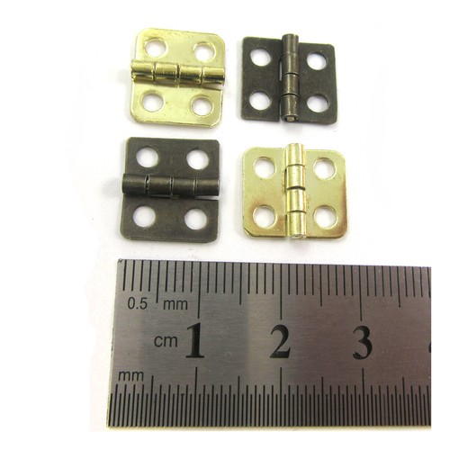 Small plated miniature hinges - small,