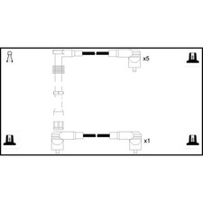 HT Leads Ignition Cables Kit For Audi 90 B3 2.3 E 20V Quattro Lemark