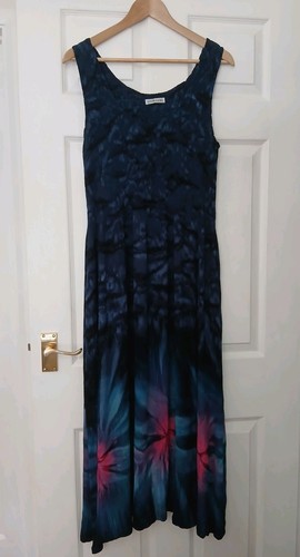 Blue black pink crinkle - black, tie