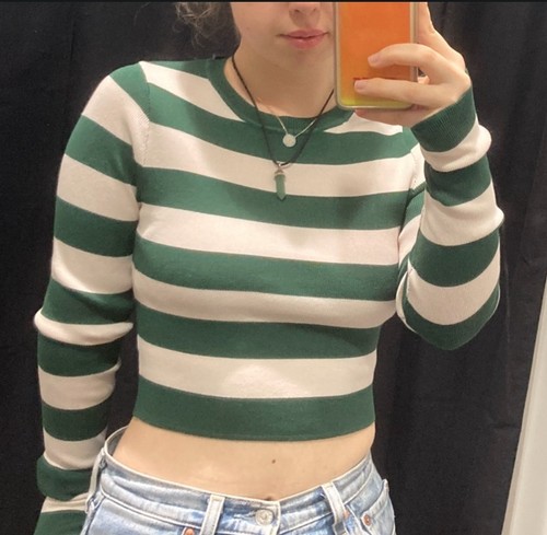 White and green - white, striped