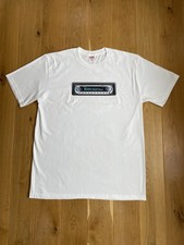 BNWOT SS25 Supreme Mario Ayala White Receiver Box Logo Graphic Tee T-shirt L