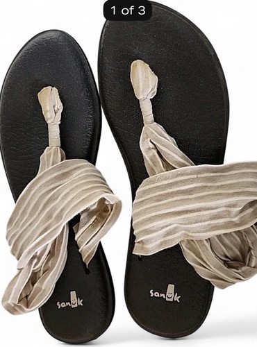 Sanuk women striped - striped, thong