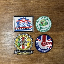 Vespa Club of Britain Cloth Patches World Club PX125 GTS 300 Rare Original