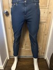 Mark Todd Jodhpur Breeches Jodhpurs Blue 12 14 Equestrian Jeans Pants Trousers