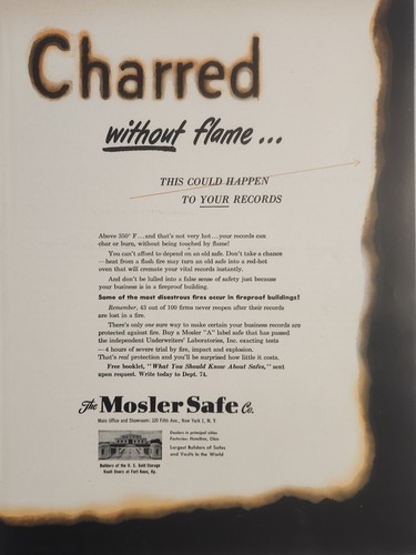 1950 print the - mosler, safe