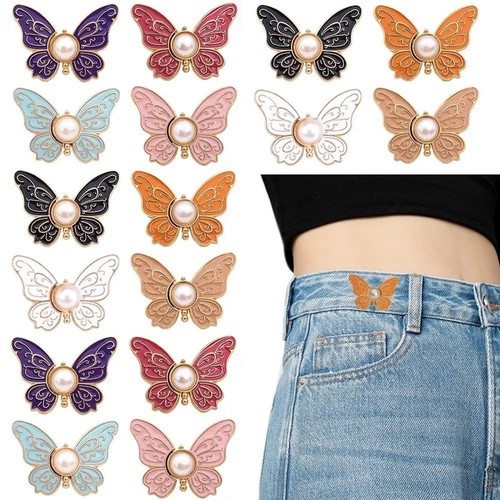 Butterfly jeans button - jeans,